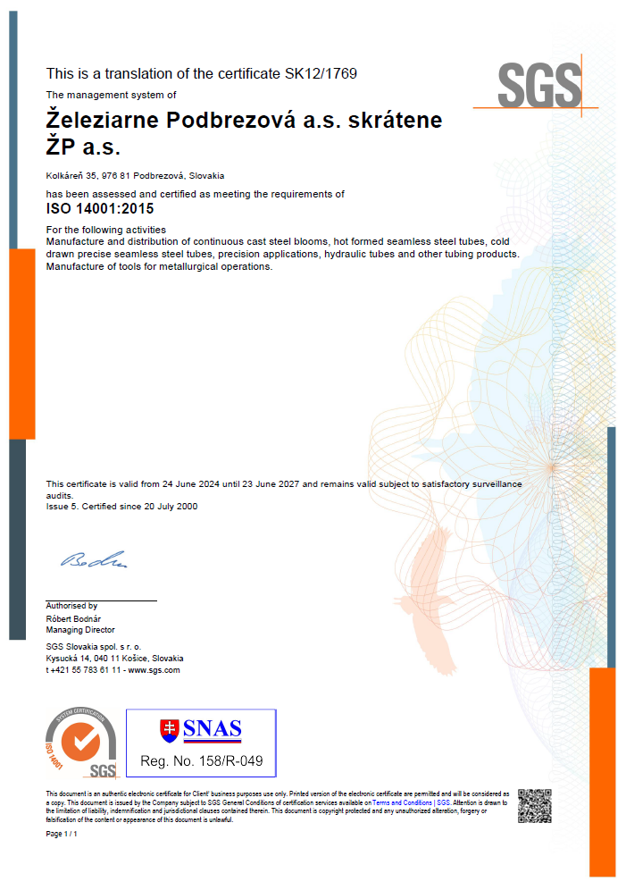 ISO 14001 : 2015